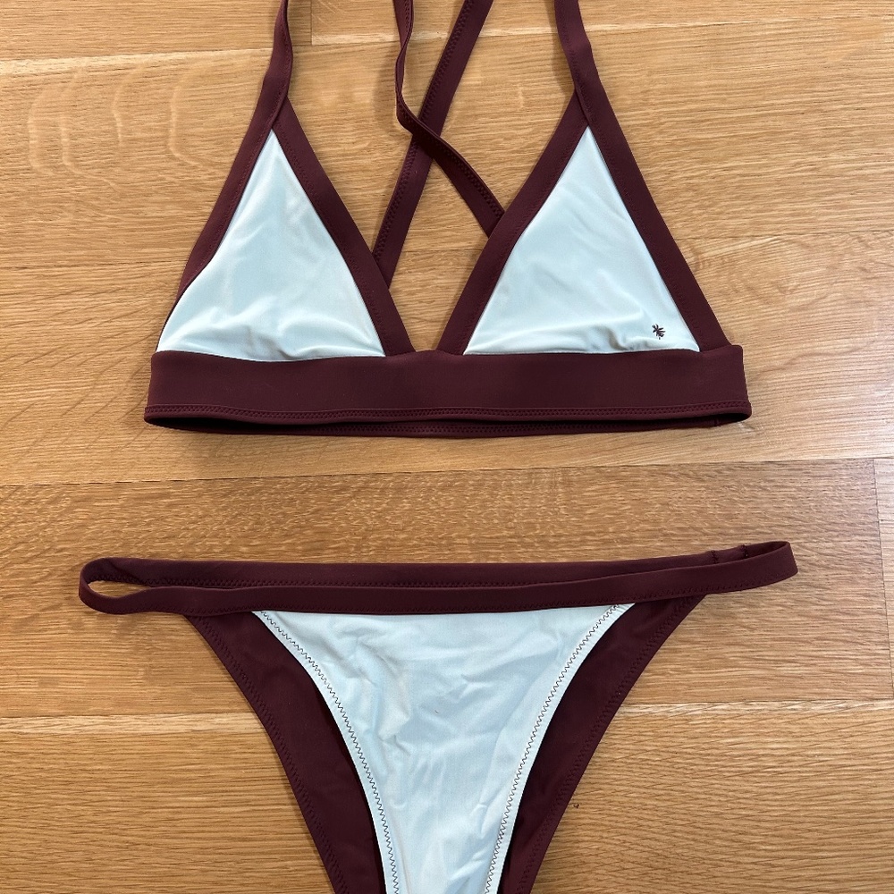 Designer reversible triangle bikini (size M)